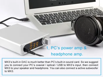 ZÁLIVKA MX3 USB DAC Audio Zesilovač hi-fi Bluetooth DAC Amp PCM5102A Digitální Zesilovač Bluetooth s Sluchátkový Zesilovač výstup