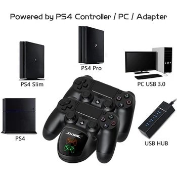 Údaje Frog Game Controller Nabíjecí Dock Station Pro PlayStation 4 Dual Nabíječka Stojan S LED Světlem Ukazatele Pro PS4/Pro/Slim