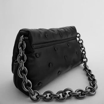Černá Prošívaná Velké Tašky Přes Rameno Pro Ženy Nový 2020 Ženské Módní Kabelka Kabelku Luxusní Značky Značkové Retro Messenger Bag